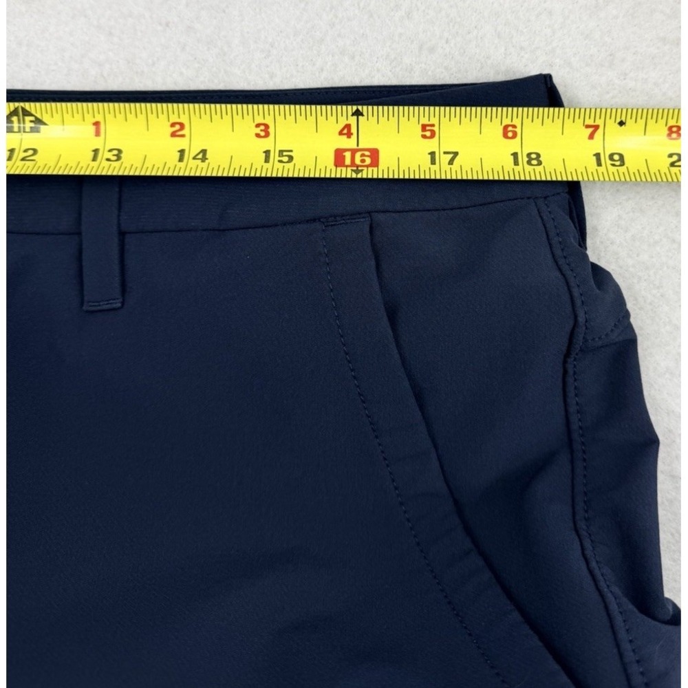PUBLIC REC Mens Navy Blue Polyester Shorts Size 36 Athletic Casual Golf Preppy - Picture 7 of 8